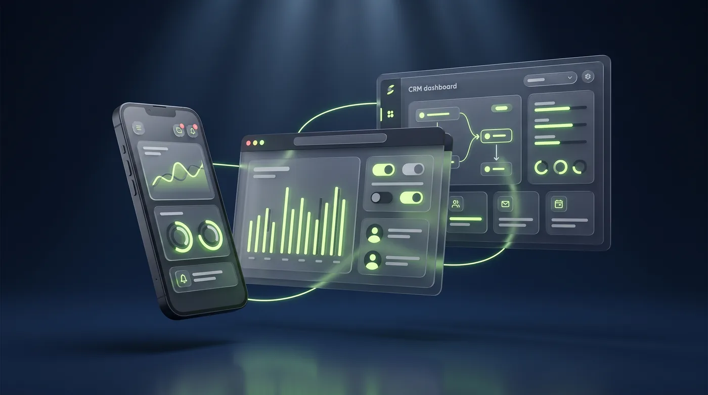 אתר, אפליקציה ומערכת CRM מחוברים — Active Digit